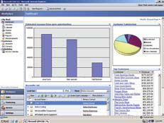 Microsoft Dynamics CRM™ Web-based browser interface.